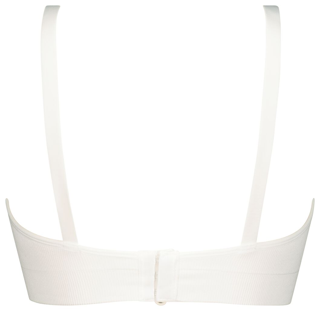soutien-gorge d’allaitement sans coutures en micro blanc blanc - 1000020030 - HEMA