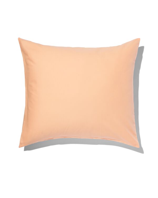 taie d'oreiller 60x70cm coton doux p&ecirc;che - 5130023 - HEMA