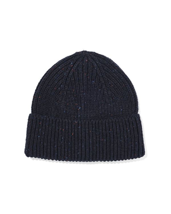 bonnet homme bleu fonc&eacute; - 16500024 - HEMA