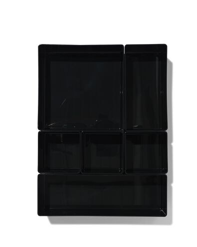Organisateur noir pour tiroir de bureau - Rangement accessoires - 6  compartiments - ON RANGE TOUT