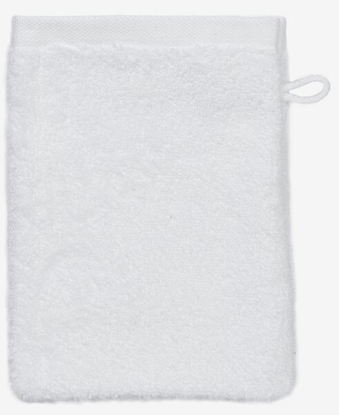 gant de toilette - hôtel extra doux - blanc uni - 5237001 - HEMA
