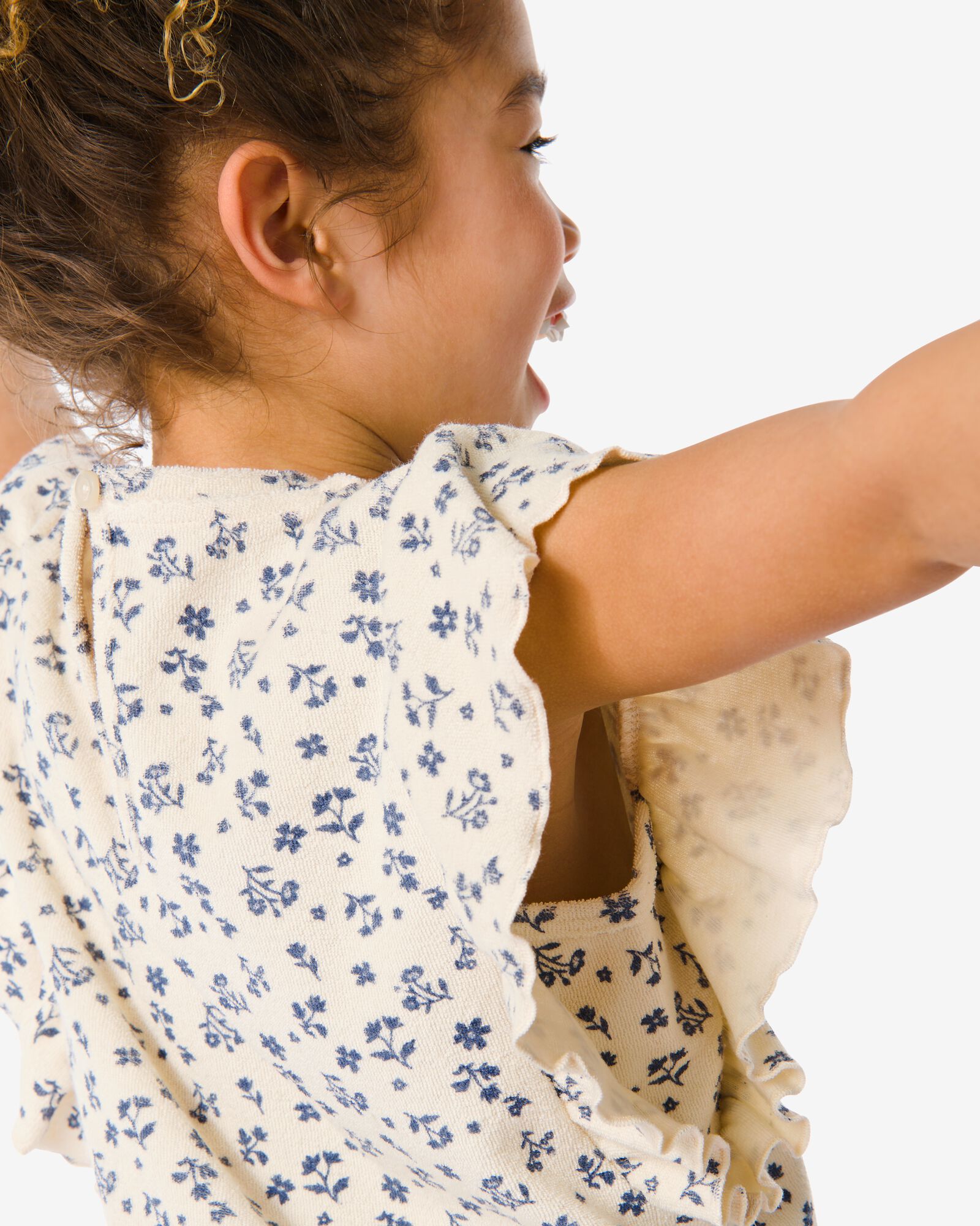 kinder t-shirt badstof ecru - 1000031409 - HEMA