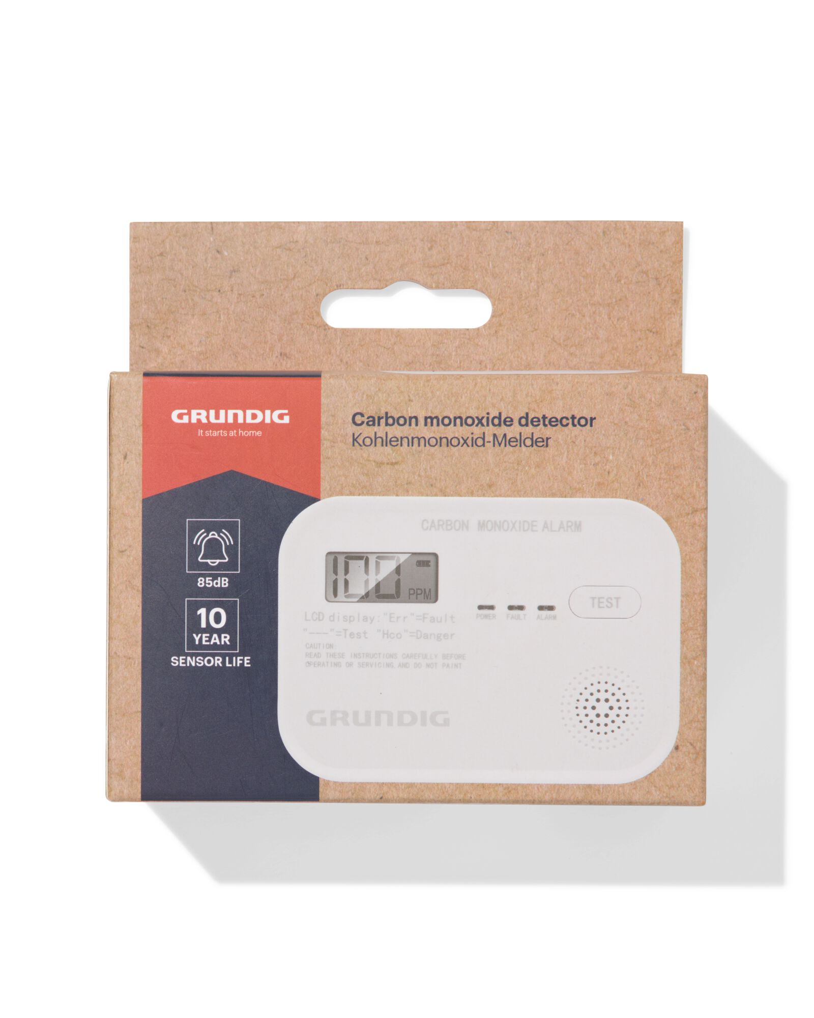 d&eacute;tecteur de monoxyde de carbone Grundig  - 81000082 - HEMA