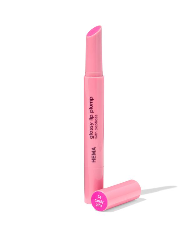 glossy lipplump 74 candy pink - 11230474 - HEMA