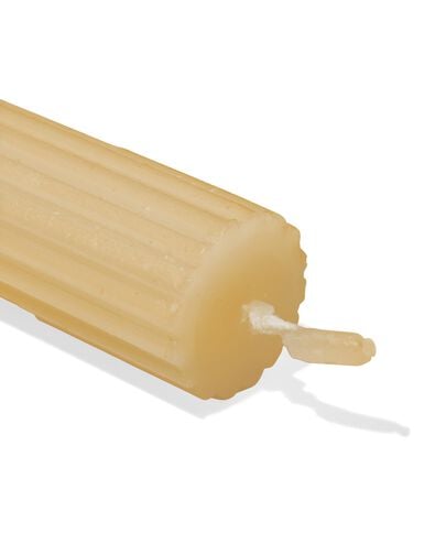 bougie longue ⌀2,2x24cm nervur&eacute;e jaune clair - 13504212 - HEMA