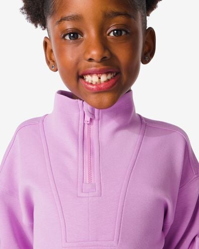 robe enfant avec fermeture éclair violet 158/164 - 30832166 - HEMA