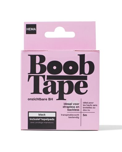 boobtape noir 5m avec coussinets pour mamelons - 11550101 - HEMA