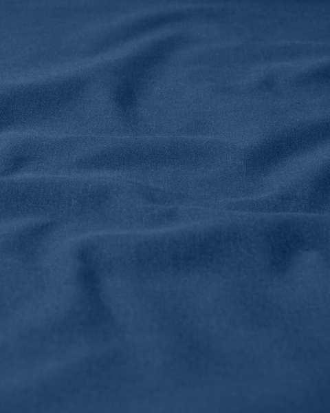 drap-housse - coton doux bleu bleu - 1000027776 - HEMA