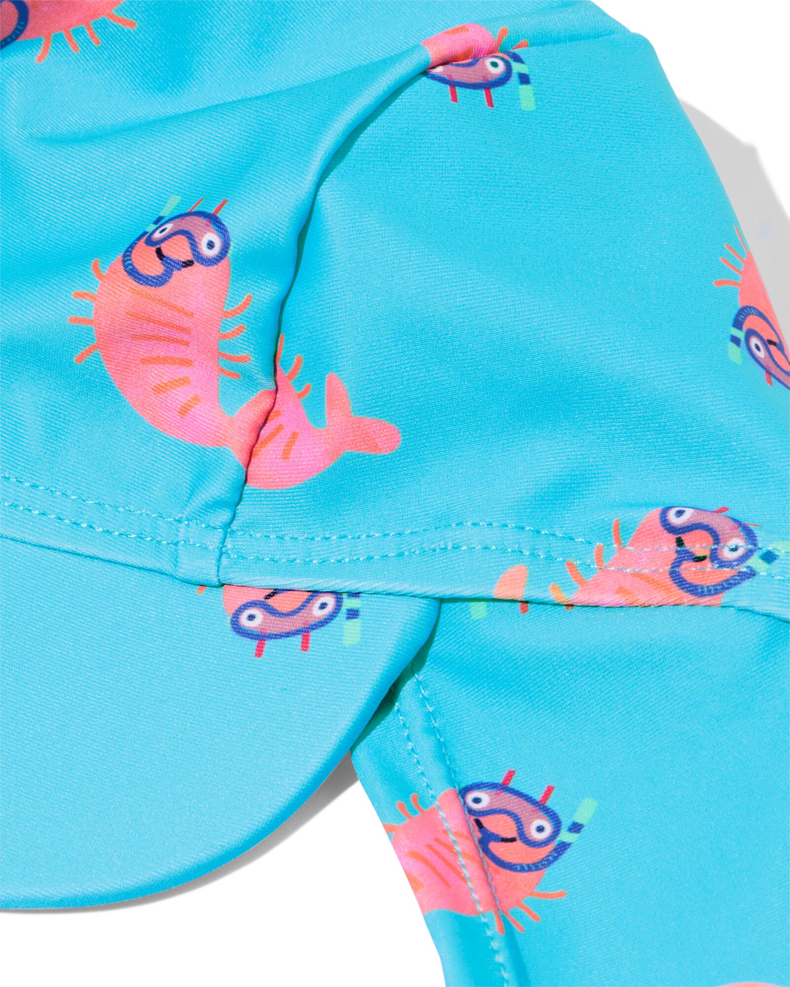 bonnet b&eacute;b&eacute; animaux UPF40+ crevettes bleu vif bleu vif - 33200605BRIGHTBLUE - HEMA