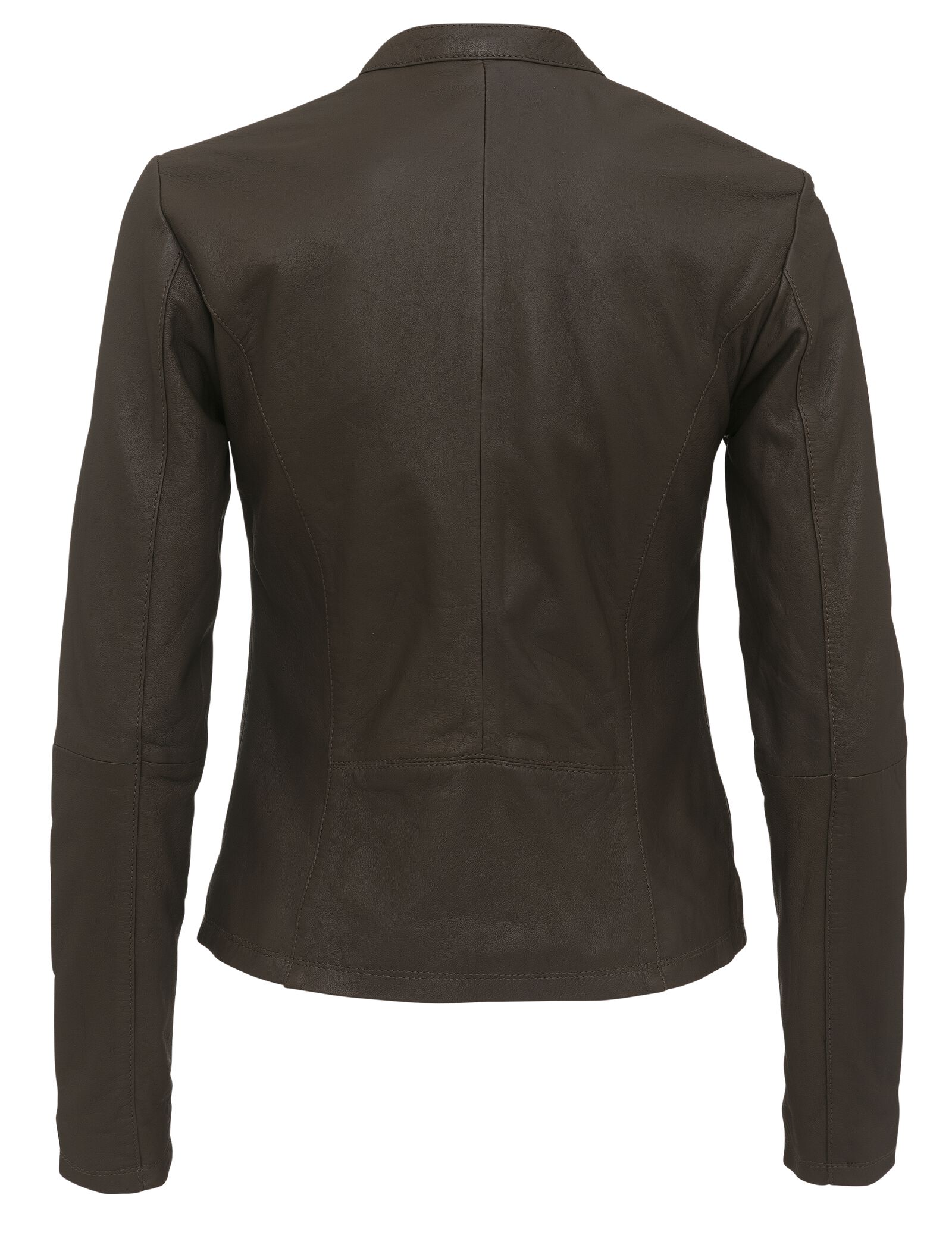 Damen-Lederjacke graugr&uuml;n - 1000010545 - HEMA