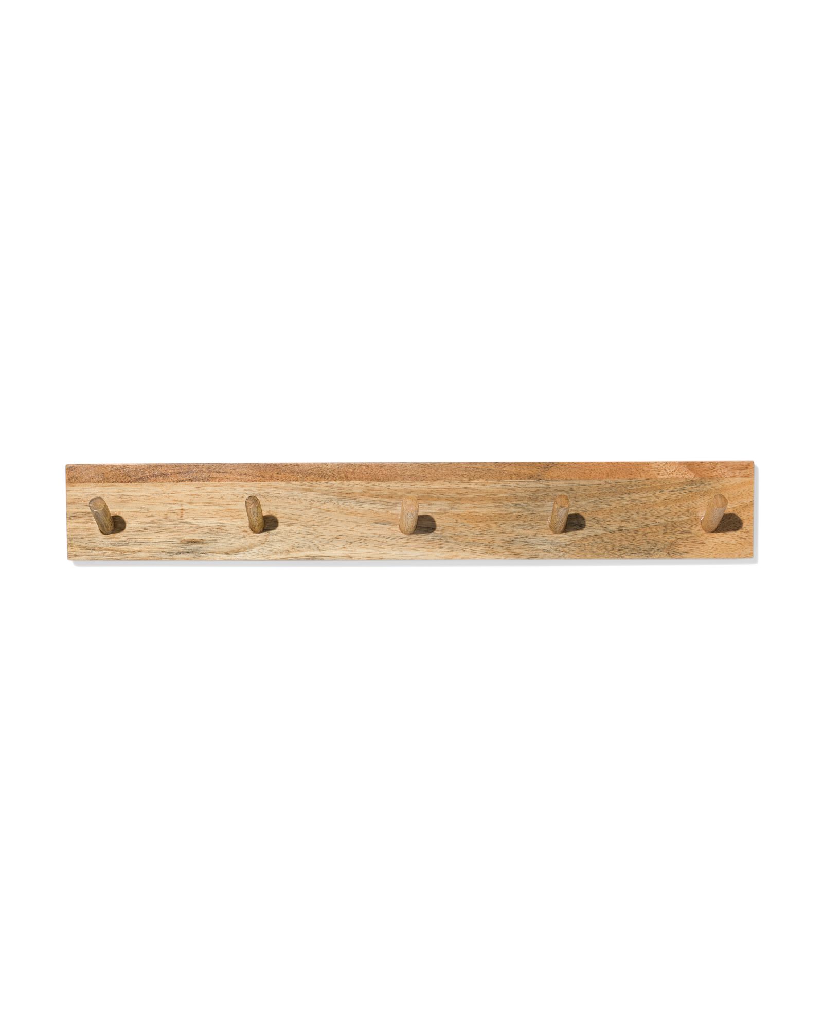 wandkapstok 55x8cm mangohout 5 haken - 39800083 - HEMA