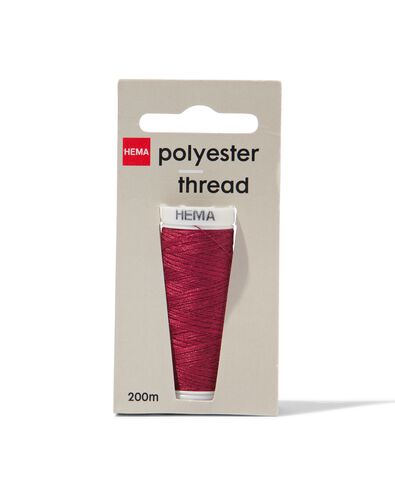 fil à coudre pour machine polyester 200m rouge foncé fil pour machine à coudre rouge foncé - 1422017 - HEMA