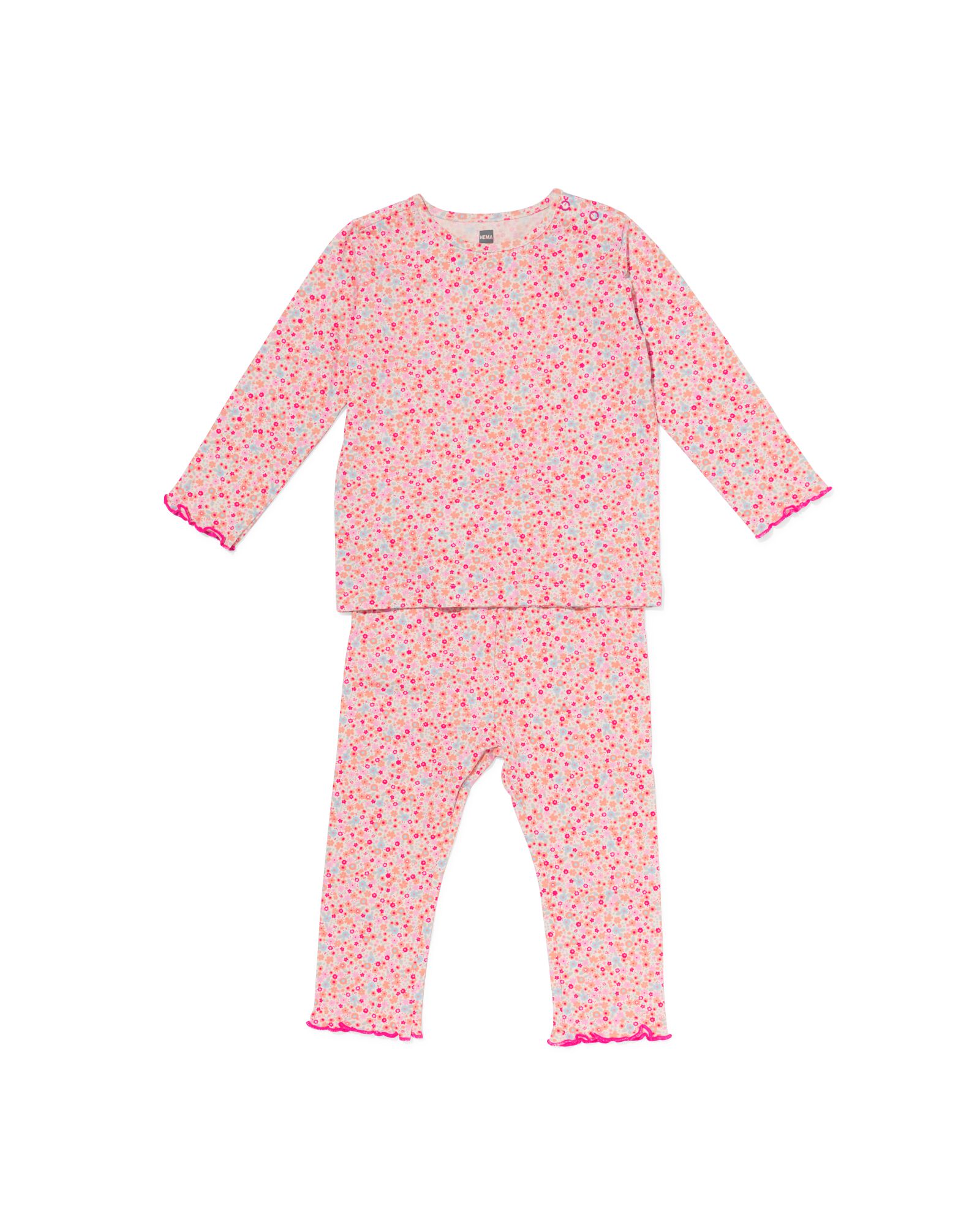 babypyjama bloemen multicolor multicolor - 33300660MULTICOLOUR - HEMA