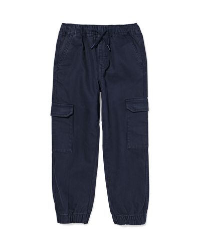 pantalon cargo enfant bleu fonc&eacute; - 30748108DARKBLUE - HEMA