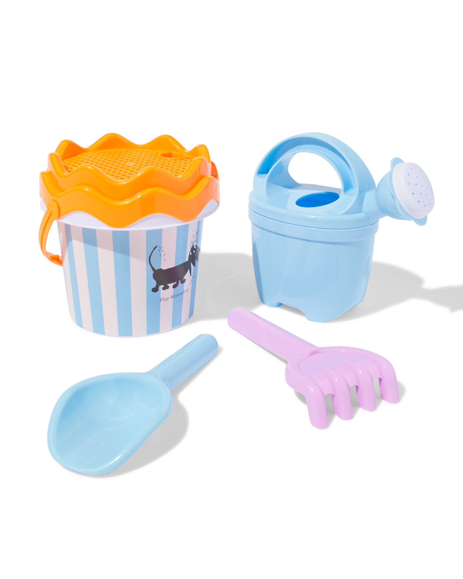 Set de seaux de plage Takkie & Siepie 4 pi&egrave;ces - 15800203 - HEMA