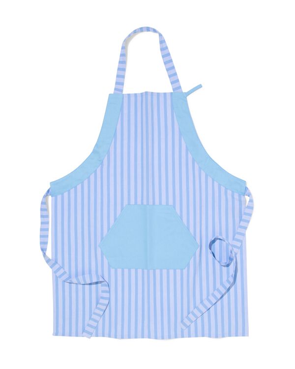 tablier coton gris-bleu - 5460003 - HEMA