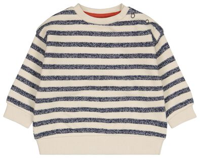 Baby-Sweatshirt, Streifen eierschalenfarben - 1000024426 - HEMA