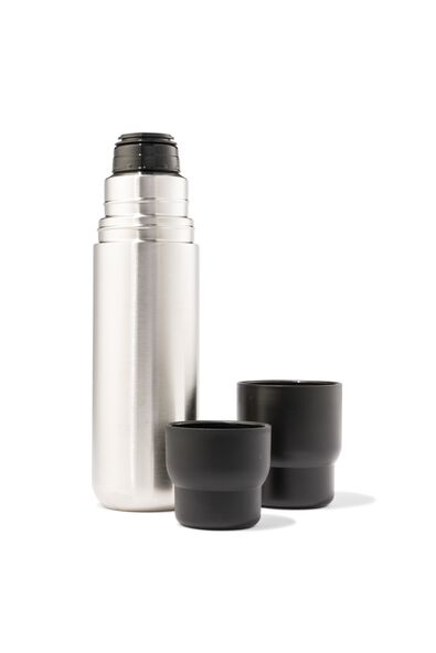 bouteille isotherme &agrave; double paroi inox argent 1L - 80650082 - HEMA