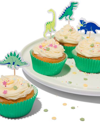 24er-Cupcake-Set, Dinosaurier - 14200431 - HEMA