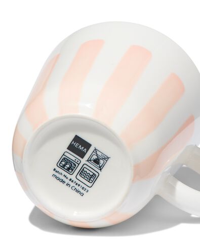 mug 280ml - new bone blanc et rose - vaisselle dépareillée - 9650043 - HEMA