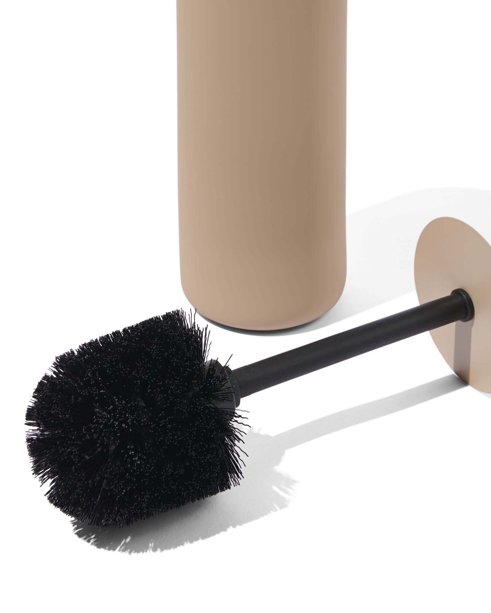 porte-brosse de toilette &Oslash;9,5x43cm mat sable  - 80330029 - HEMA