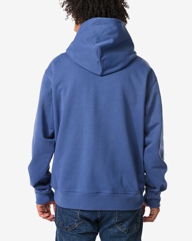 sweat à capuche homme Maarten surdimensionné bleu moyen bleu moyen - 2101530MIDBLUE - HEMA