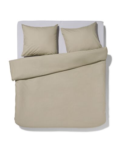 housse de couette en coton doux 240x200/220 vert - 5790142 - HEMA