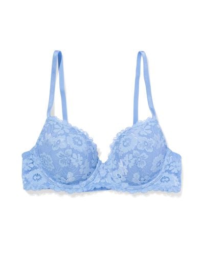 soutien-gorge dentelle pr&eacute;form&eacute; avec armatures bleu bleu - 21805570BLUE - HEMA