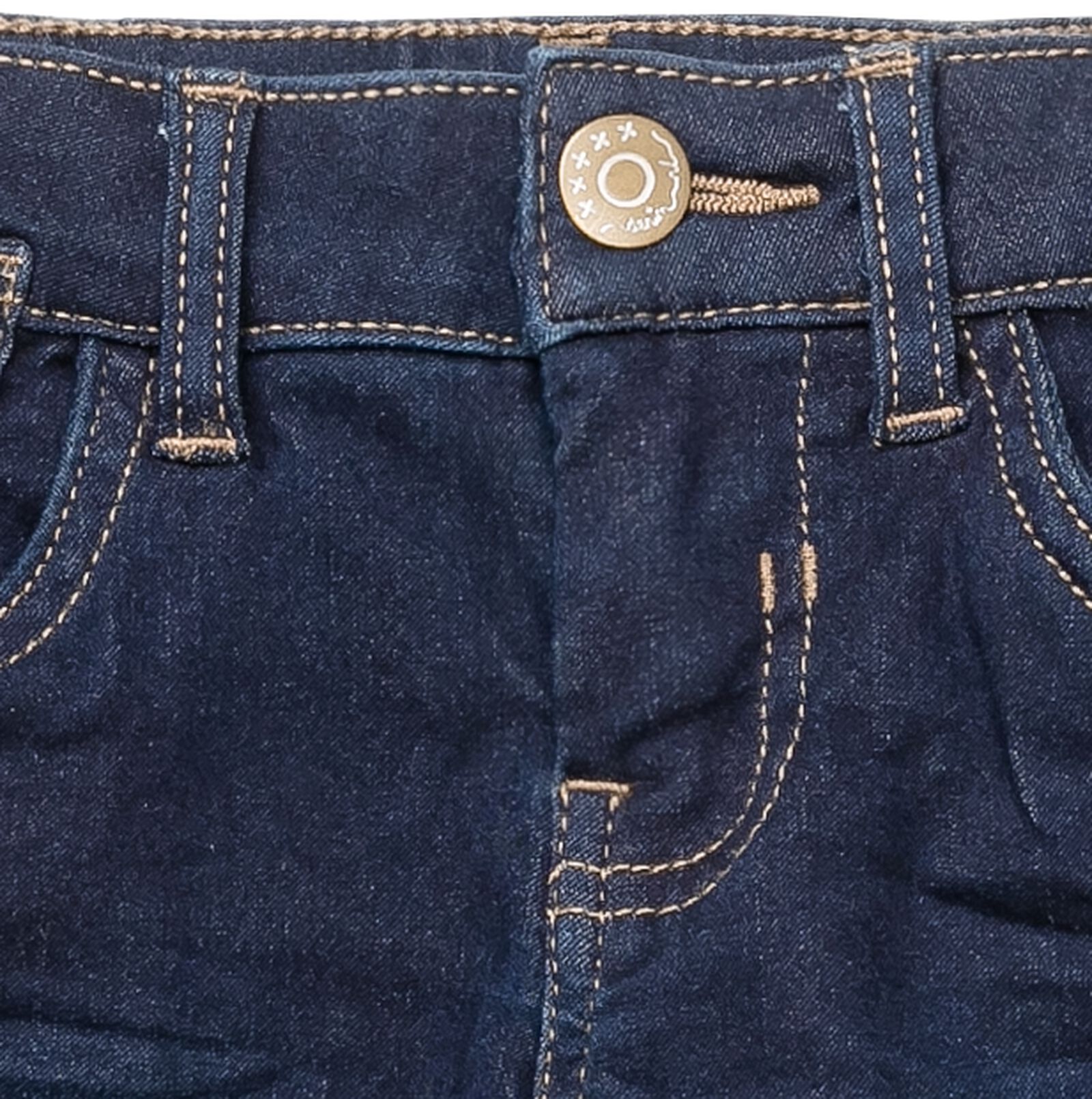 kinder jeans skinny fit donkerblauw - 1000028231 - HEMA