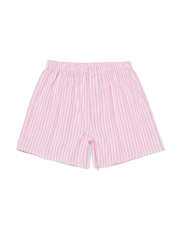 Lockere Herren-Boxershorts Streifen rosa rosa - 19190160PINK - HEMA