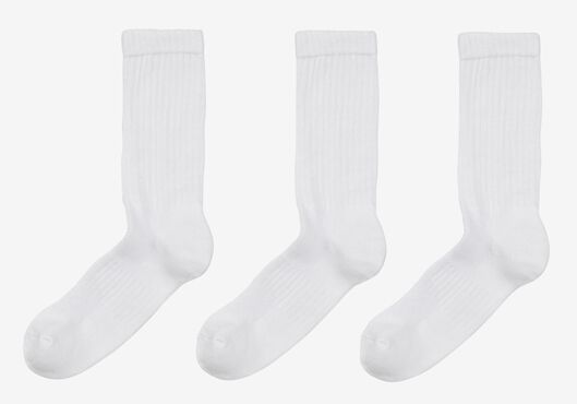3 paires de chaussettes de sport homme blanc - 1000010433 - HEMA
