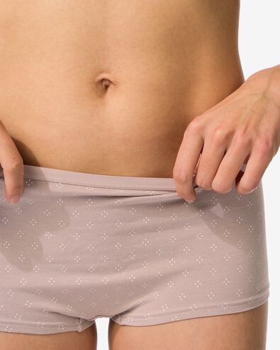 damesboxer katoen - 2 stuks lichtbruin lichtbruin - 19680615LIGHTBROWN - HEMA