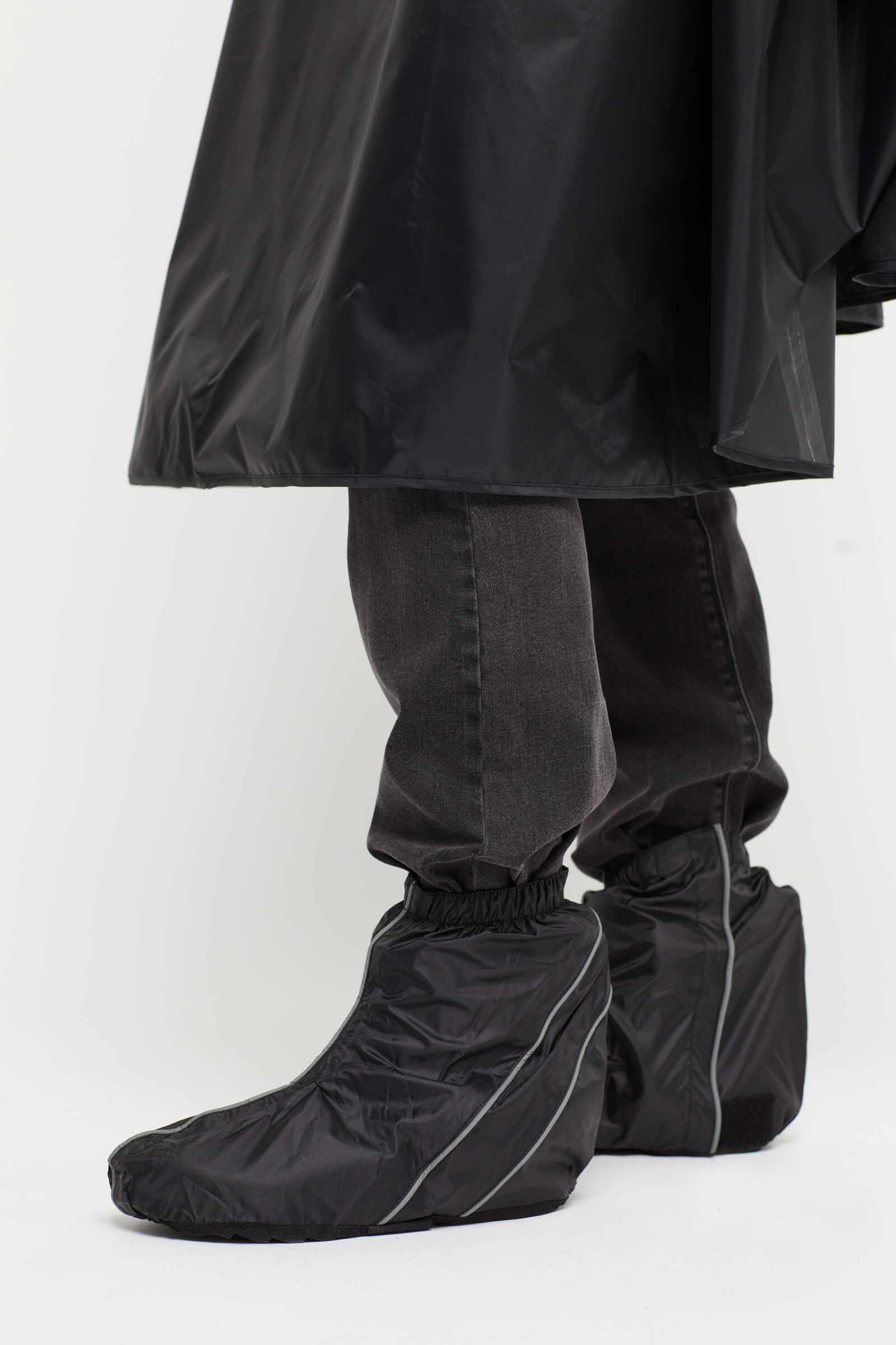 couvre-chaussures pluie pliant noir - HEMA