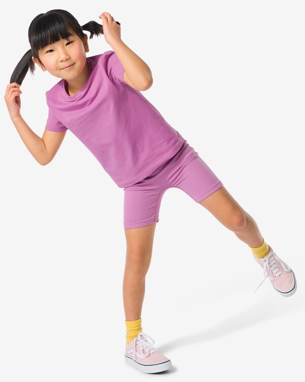 legging de sport enfant court sans coutures rose rose - 36030193PINK - HEMA