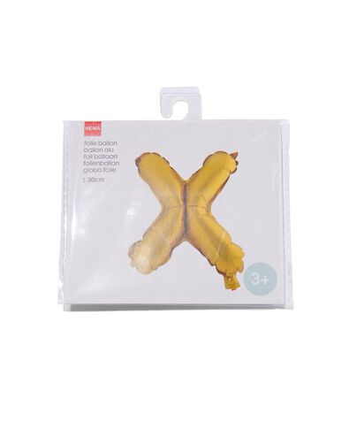Folienballon X gold X - 14200262 - HEMA
