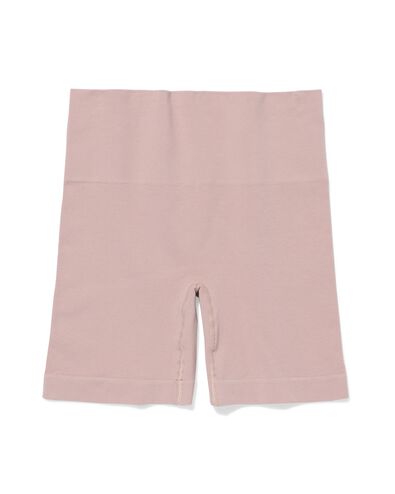 licht corrigerende biker hoge taille naadloos katoen beige beige - 21540204BEIGE - HEMA