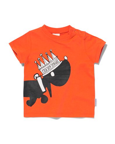 Takkie baby t-shirt voor Koningsdag oranje 86 - 33107455 - HEMA