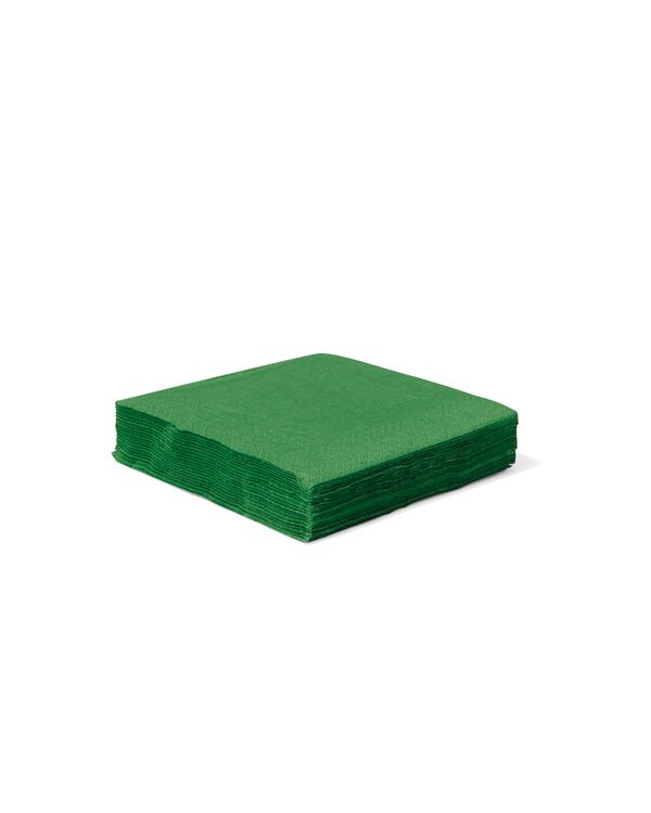 20er-Pack Servietten, Papier, 24 x 24 cm, grün - 25640058 - HEMA