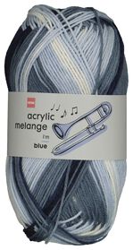 fil acrylique 100g bleu mélangé - 1400194 - HEMA