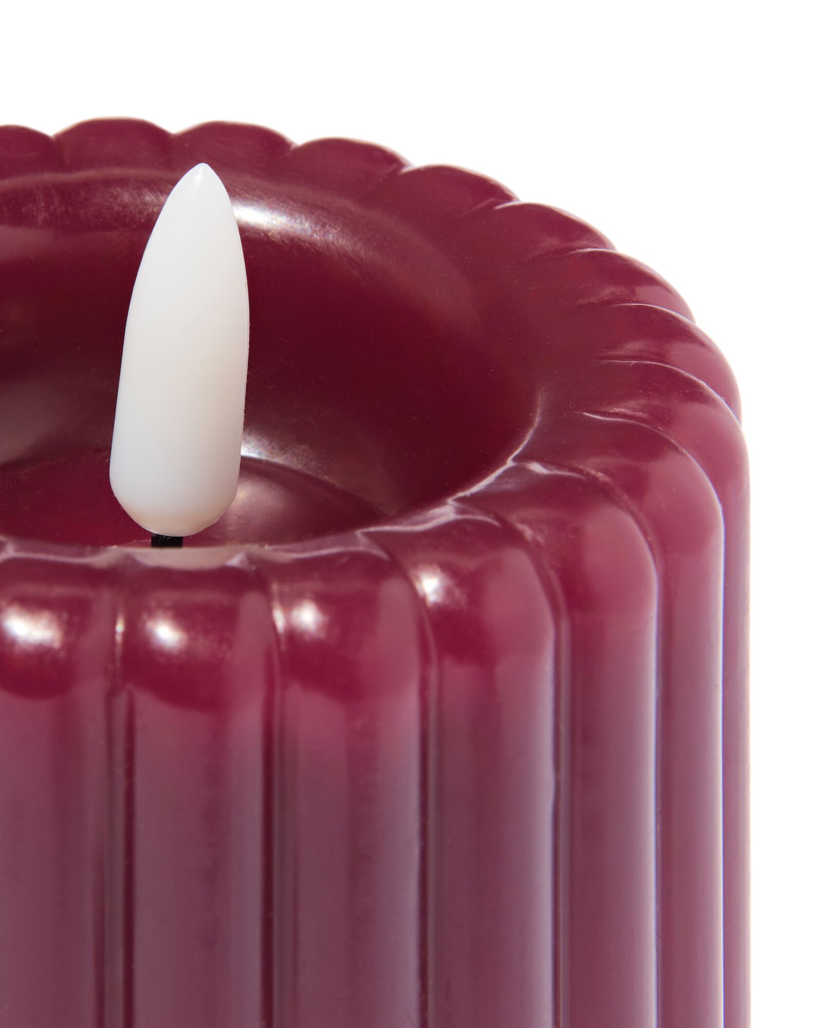 bougie LED bordeaux - 13550095 - HEMA