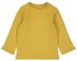 newborn t-shirt rib katoen stretch geel - 1000023447 - HEMA