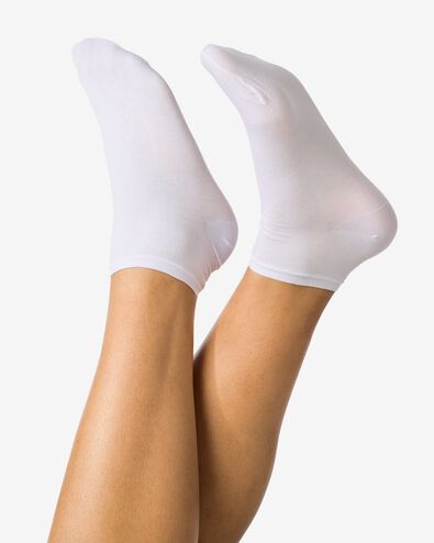 2 paires de mini-chaussettes blanc 35/38 - 4037701 - HEMA