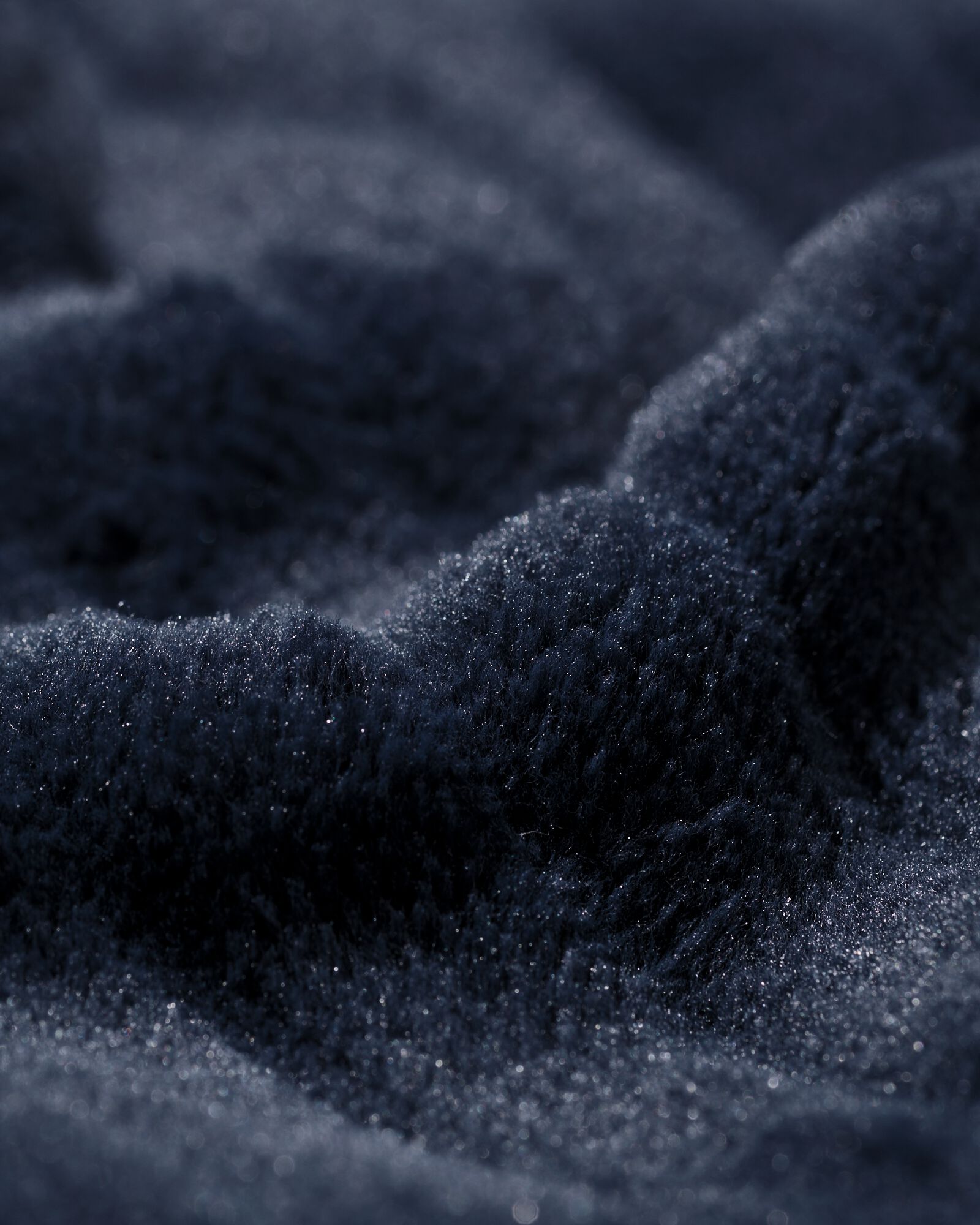 Bademantel Rippfleece dunkelblau dunkelblau - 23450050DARKBLUE - HEMA