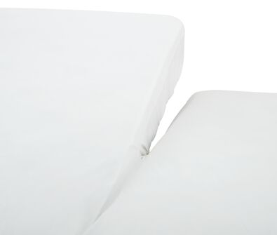 drap-housse fente 180x200 percale de coton blanc 10cm - 5110004 - HEMA