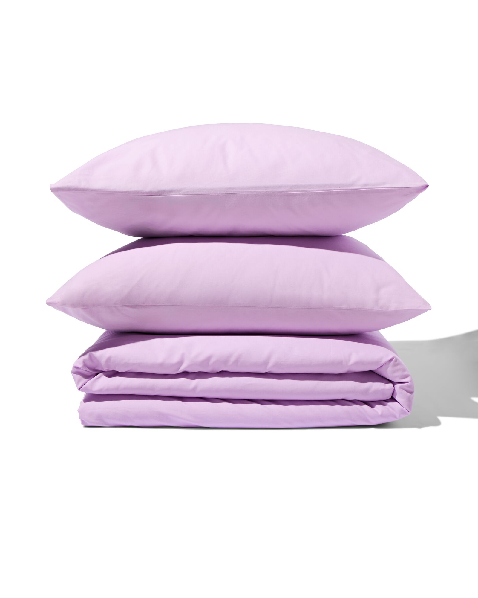 housse de couette 200x200/220 cm coton doux lilas - 5750077 - HEMA