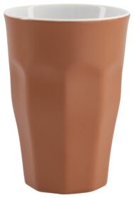mug - 330 ml - Mirabeau mat - terracotta - 9602212 - HEMA
