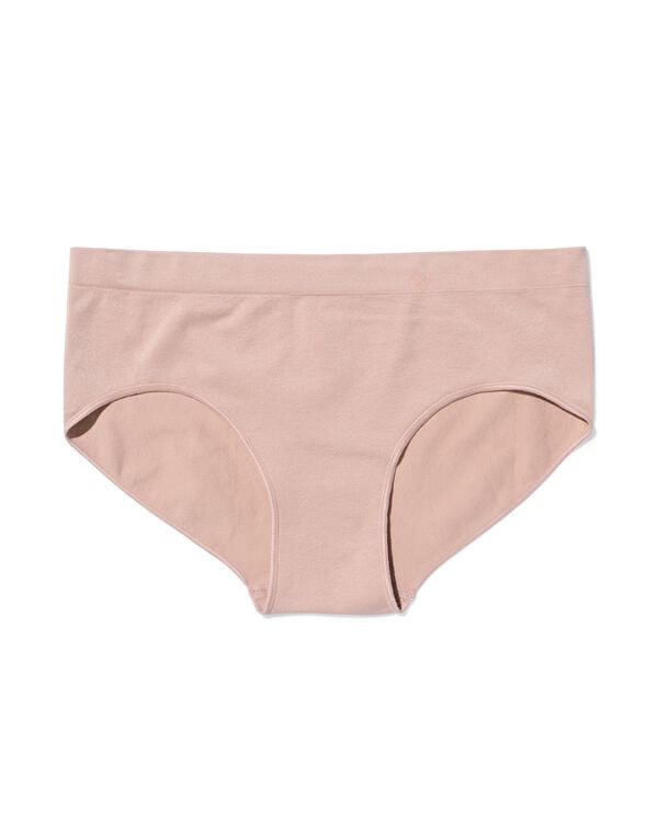 slip hipster femme sans couture microfibre beige beige - 19607660BEIGE - HEMA