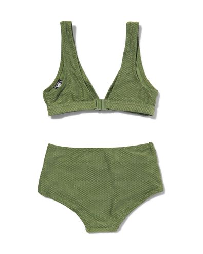 bikini enfant avec paillettes vert armée 122/128 - 22262434 - HEMA