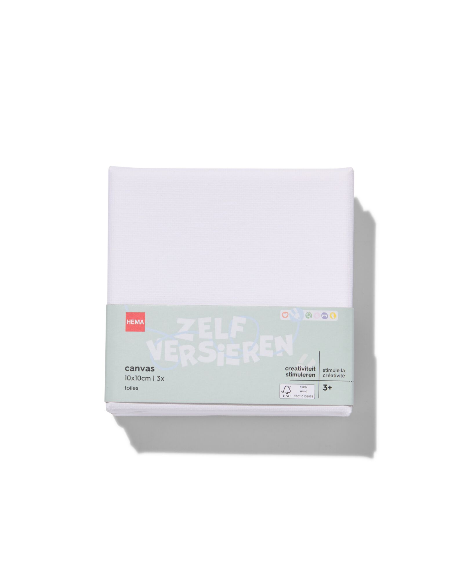 3&nbsp;toiles de peinture 10x10 - 15900120 - HEMA