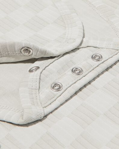 Mitwachsender Baby-Strampler LENZING&trade; ECOVERO&trade;, gerippt, Blockmuster blau blau - 33304660BLUE - HEMA